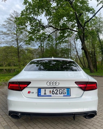 Audi RS7 cena 270000 przebieg: 38500, rok produkcji 2017 z Białystok małe 106